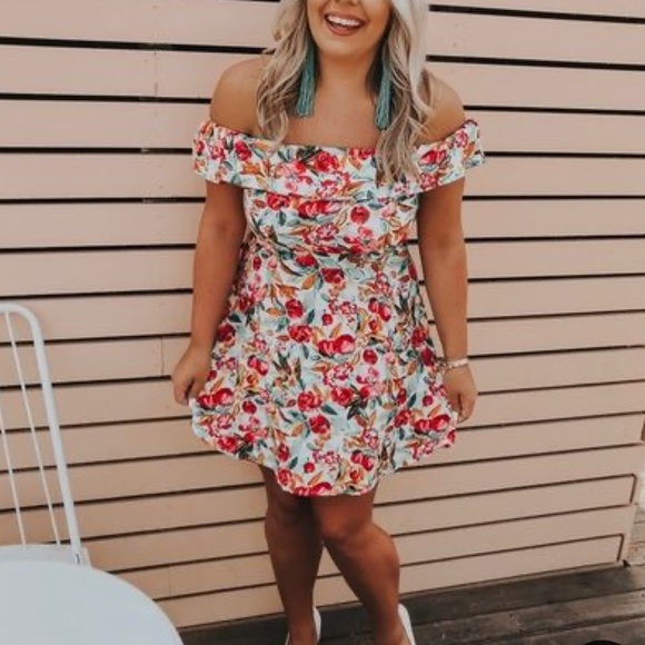 NWT Forever 21 Floral Mini Dress Size L - Picture 1 of 11